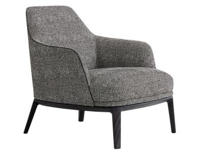 Jane Large Poliform Armchair , Wooden Structure Upholstered Arm Chair