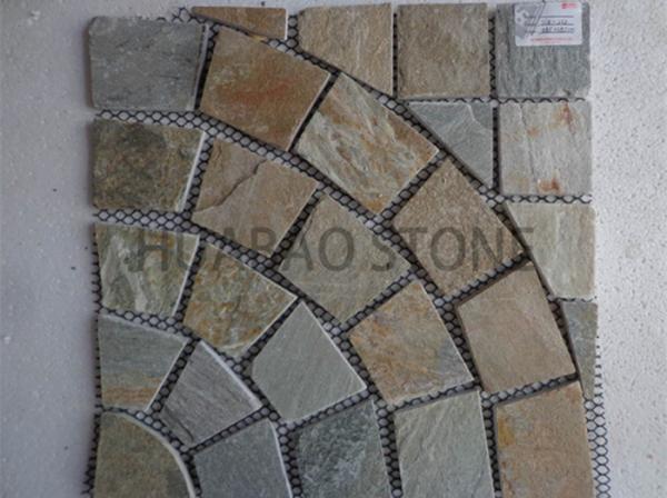 White Slate Cultured Stone Panels , Natural stone for exterior interior application