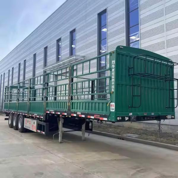 40FT 3 Axle 60 Ton 13m Customized Sidewall Cargo Transporting Fence Semi Trailer