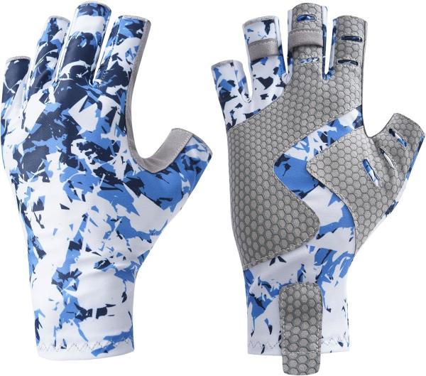 Fishing Gloves With Sun Protection, Uv Protection Silicone Anti-Slip Comfortable And Breathable Fishing Gloves