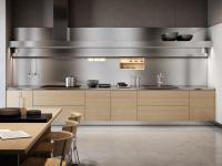 Moderno Designs High End Acessível Mobiliário personalizado Melamina de aço inoxidável Armários de cozinha com iluminação LED