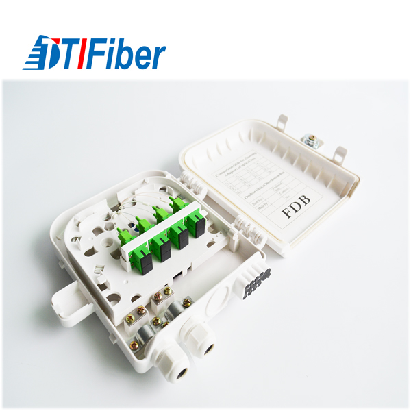 Коробка распределения Splitter кабеля волокна PLC FTTH 1x4 низкой цены на открытом воздухе