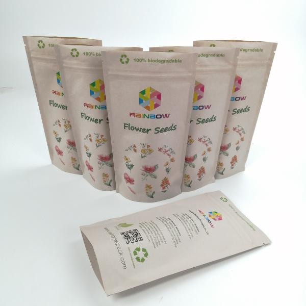 Biodegradable 150µ Thickness PLA Paper Food Packaging Bags