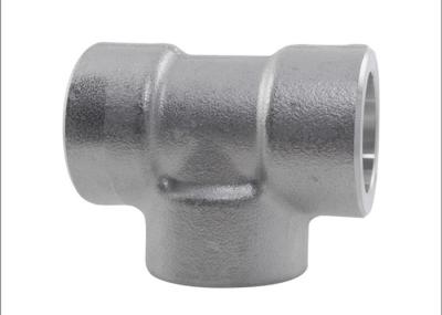 ASTM A182 Socket Weld Reducing Tee , SS 304 1  X 1 / 2  Class 6000 Stainless Steel Reducing Tee