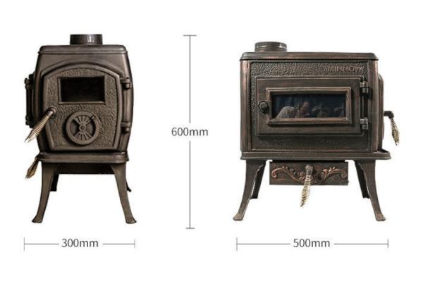Wood Burning Real Fire Fireplace European Style Retro Cast Iron Wood Burning Heater American Style