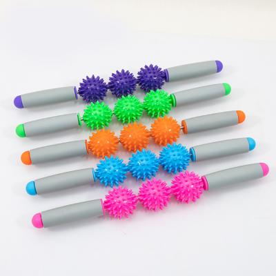 vara da massagem da fáscia da espuma do Pvc de 41*5.5cm Dia Massage Roller Ball Stick