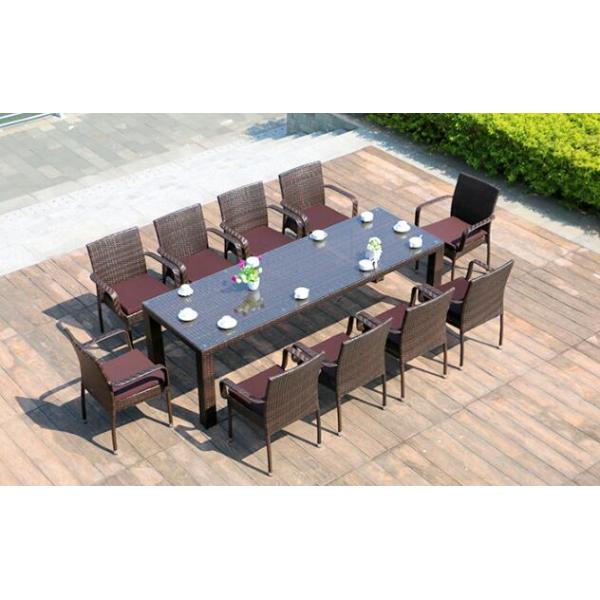Modern Poly Rattan Aluminium Outdoor Garden wicker chair patio Backyard table and chairs sets