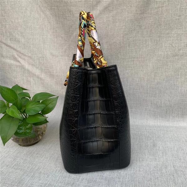 Authentic Crocodile Belly Skin Women Handbag Genuine Alligator Leather Female Scarf Totes Purse Lady Large Shoulder Bag