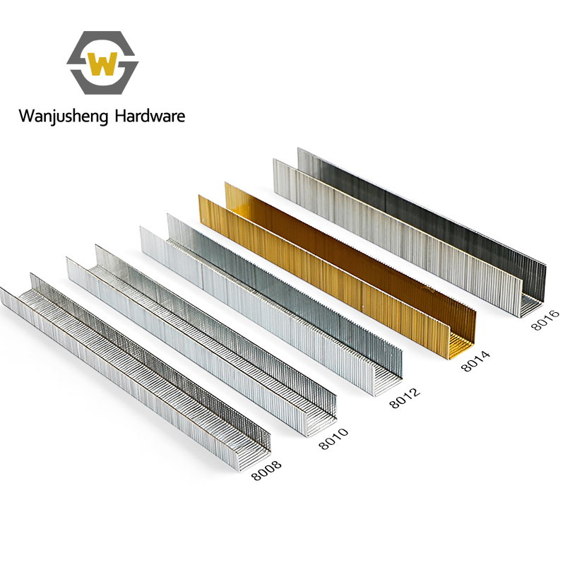 Galvanized Metal Furniture Staples 1010J Industrial Carton Coding Nails