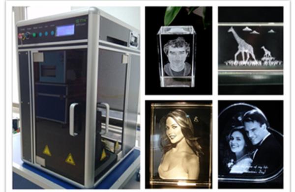 High Performance 3D Laser Engraving Machine 4000HZ Single Phase Motion Controlled