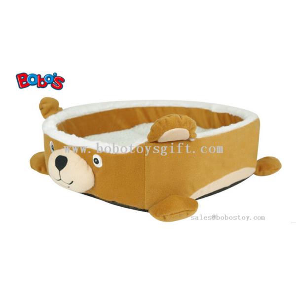New Design Plush Cartoon Bear Shape Puppy Dog Cat Bed Pet Bed