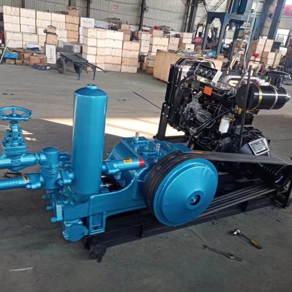 Diesel Engine Type Mud Pump Max 600L/Min Horizontal Tri-Cylinder Dual Role Penthouse Detroit Piston Pump