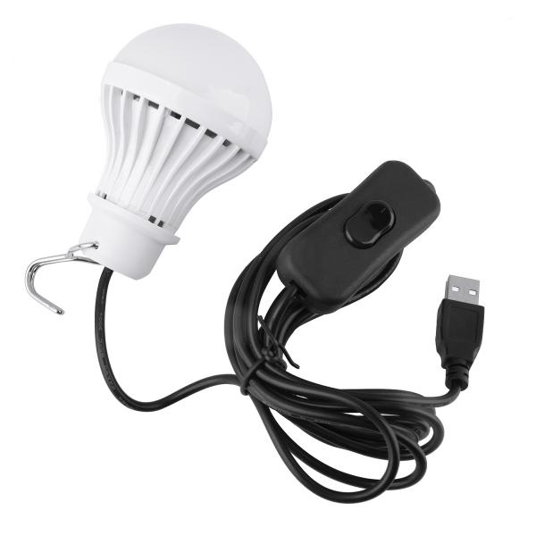 500LM Lamp USB LED Light Bulbs ON And OFF Cable Customized CE