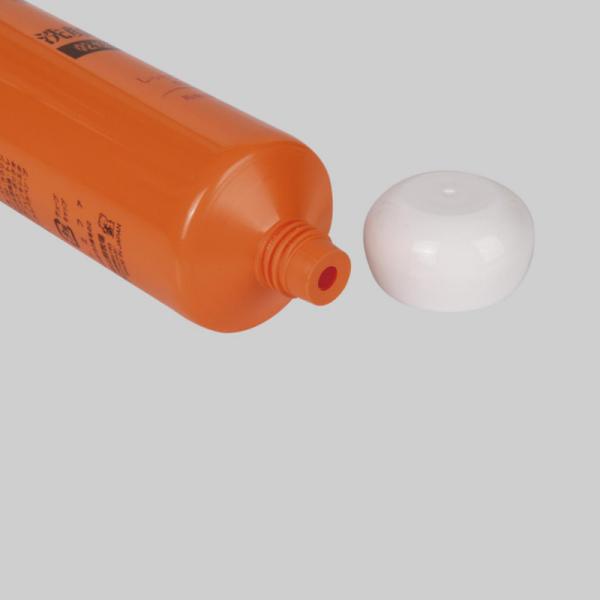 Tubo cosmético plástico feito sob encomenda do PE do PCR que empacota o tubo de creme facial de D40mm 70-180ml com tampa esférica