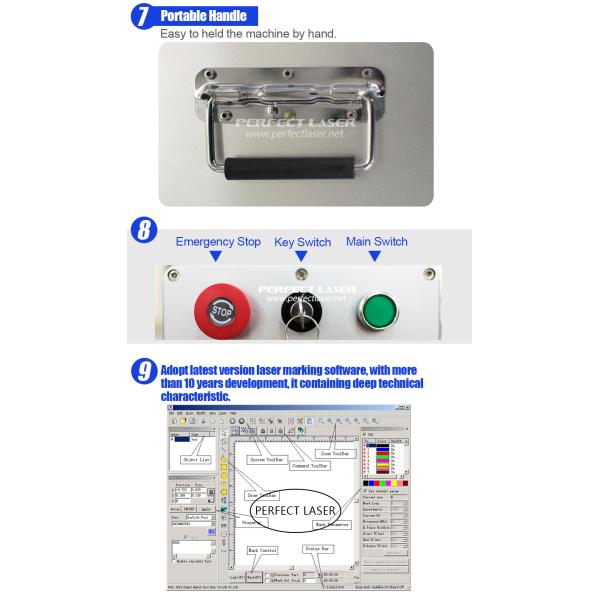 20w 30w 50w Лазерная гравировка волоконная режущая машина гравировщик маркер для ювелирных изделий золото / серебро / медь / сталь
