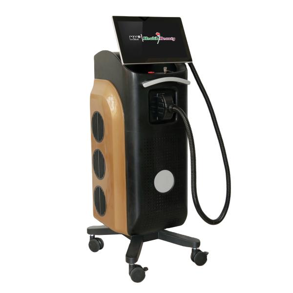 Commercial Weifang KM Médical CE 755nm/1064nm/808nm Diode Laser machine à éliminer les poils