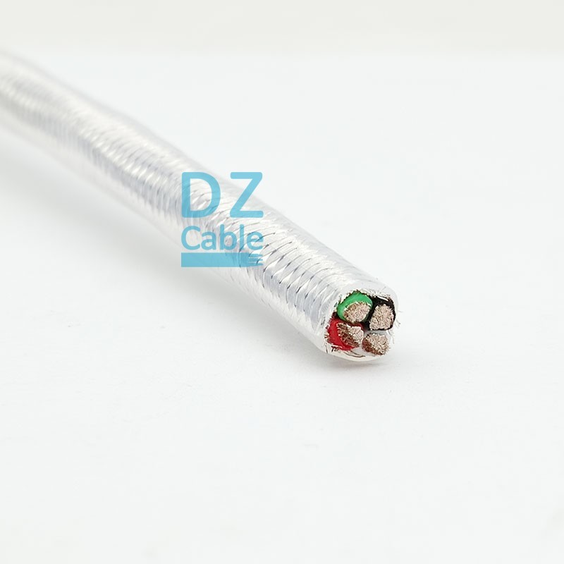 PFA Shielded High Temperature Aerospace Cable – Multi Cores 2 Core / 4 Core Heat Resistant Braiding Cables SPC/PFA/SPCWB/PFA