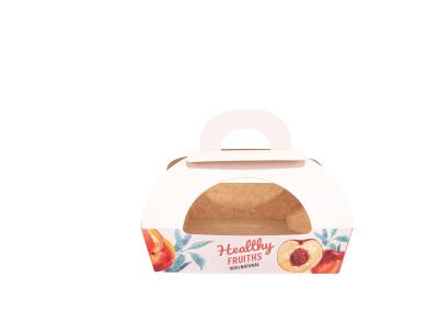 Caixas de empacotamento Oilproof das frutas e legumes do papel de embalagem de Brown impermeável