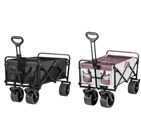Iron Collapsible Foldable Garden Trolley High Strength For Transport Tools