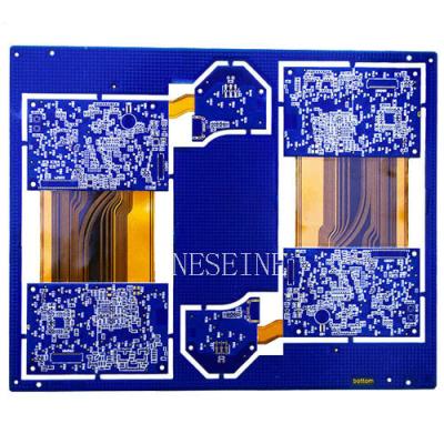 10 Layer Rigid Flex PCB with BGA QFN Assembly