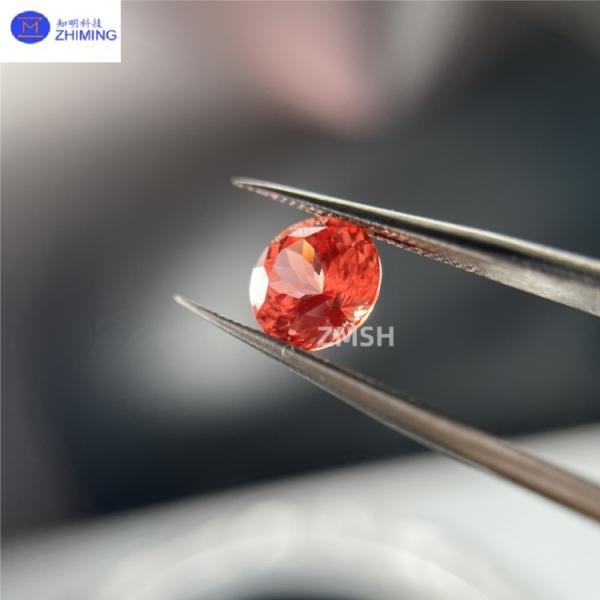 Saphir Padparadscha Cultivé en Laboratoire pour la Joaillerie et les Biens de Luxe