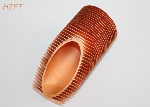 Vibration Resistance Copper Finned Tube for Industrial Boilers 0.3 ~ 0.5mm Fin Thickness