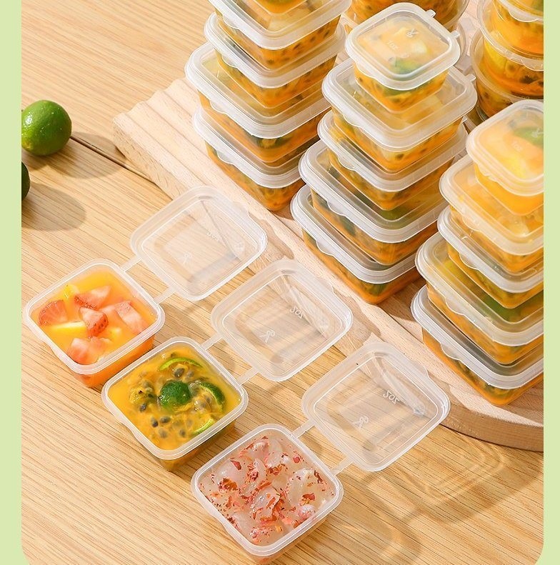 Transparent Plastic Sauce Cup for Soup or Juice Disposable Take out 0.75 oz-4 oz