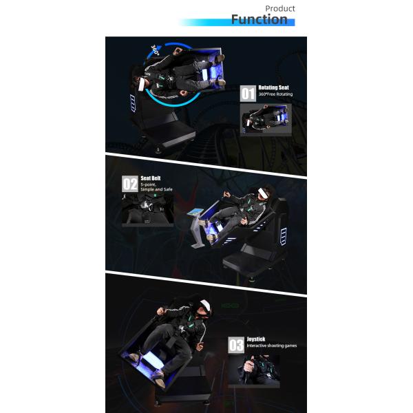 Машина имитатора русских горок мини 360 тематического парка кино 9D VR эргономическая