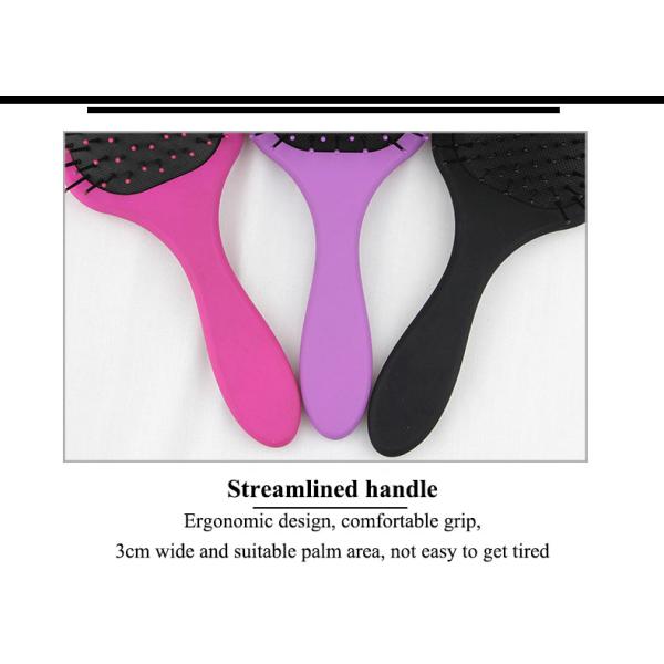 Streamlined Handle Scalp Massage Comb Customized Color ABS Airbag Comb