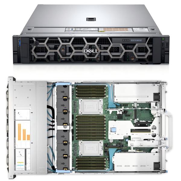 Adaptable Dell Poweredge Server R7525 Tower Rack Server with AMD HBA345 for Business Needs