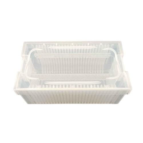3 Inch Surface Resistance Multi Vertical Carrier With Ultra Clear PP For Wafer Shipping