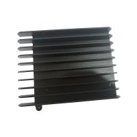 Disipador de calor de aluminio del negro del CNC, pasta colectora del calor de la CPU de la galjanoplastia del cinc