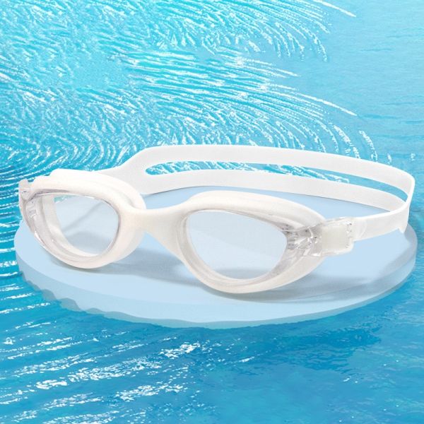 Fog Resistance Children Swimming Goggles With Rainbow Plating Lenses For Youth