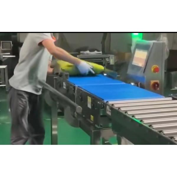 SUS304 Rolling Conveyor Check Weigher With Tilting Rejection Device