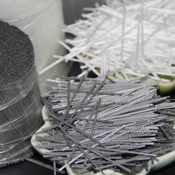 Synthetic PP Microfiber Plastic Fiber Reinforced Concrete 54mm For Construction