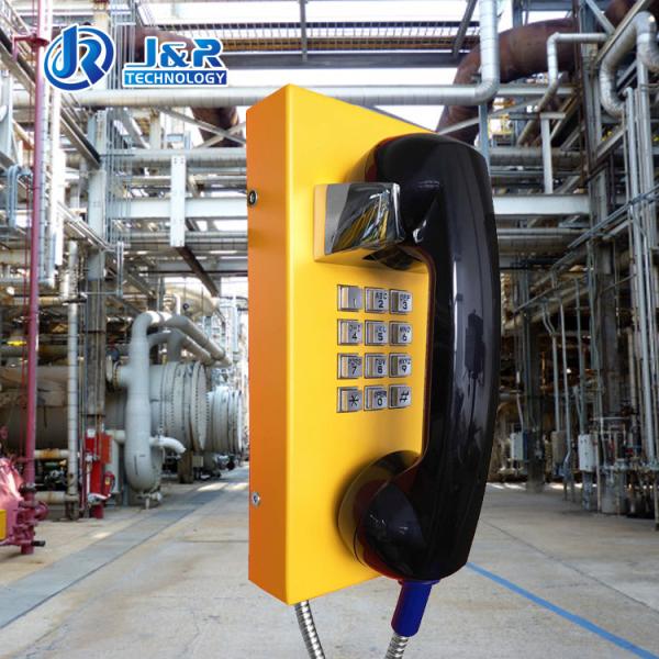 Speed Dial Vandal Proof Telephone / Rugged Analog Phone IP65 Heavy Duty With Steel Body