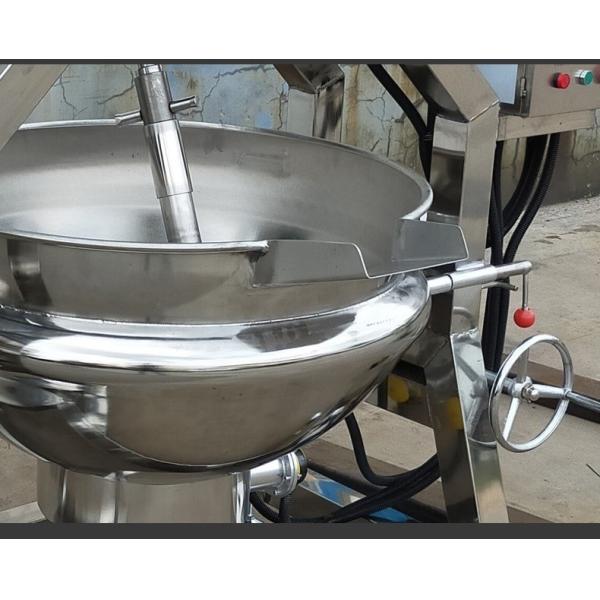 1200*900*900 Sanitray Stainless Steel Gas Heating Agitated Jacketed Kettle Cooking Pot