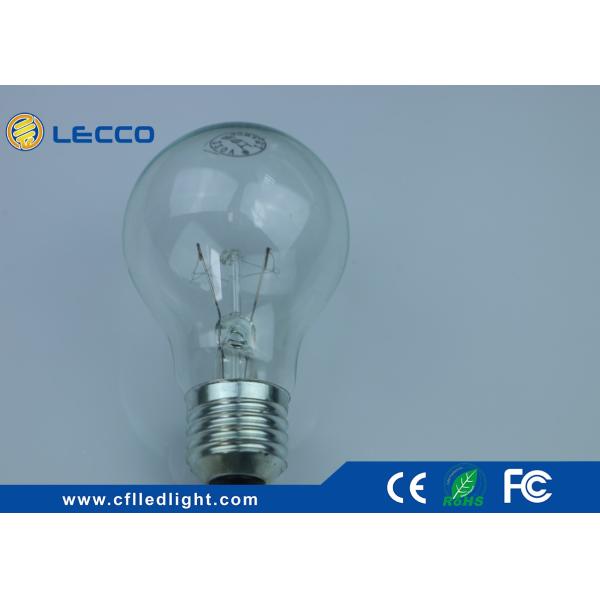 100 Watt Traditional Incandescent Light Bulbs E27 A60 Nickelplated Aluminum