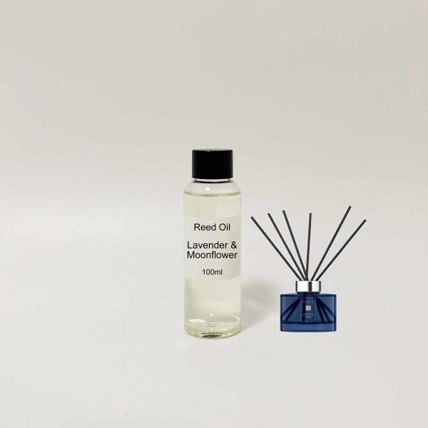 Lavender&Moonflower Reed Diffuser Fragrance Oil 100ml Refill Oil Ready to Use