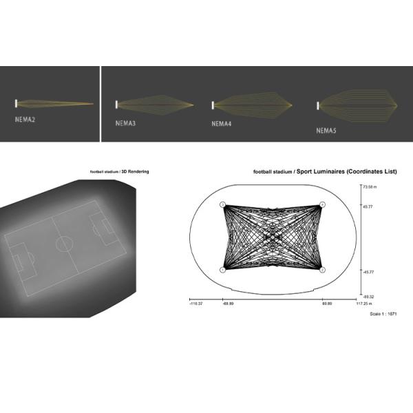 5 Years Warranty 50000LM IP66 5700K Soccer Stadium Lights