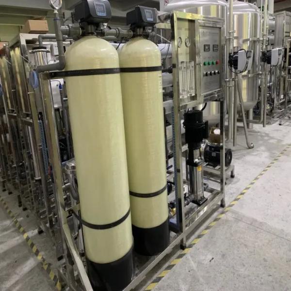 1TPH 2xFRP Tanks Reverse Osmosis Water Plant For Drinking / Farm / Irrigation