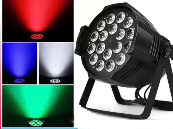 18pcs 18W RGBWA UV 6in1 LED Par Lights LED Par Can 600-700mA