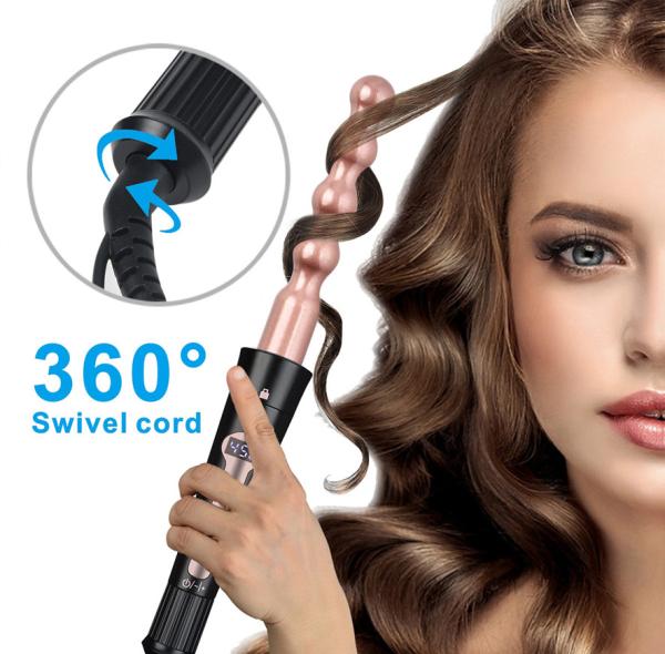 Multi Functional Electric Hair Curler 5 In 1 Tourmaline Ceramic Curling Stick Set