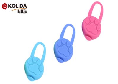 Durable Elastic Silicon Lighted Dog / Cat Collars Flashing Lights Safety Flasher Blinker