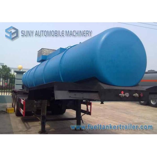 Concentrated  Sulfuric Acid Tank Trailer 18000 L V Shape Chemical Tanker Trailer