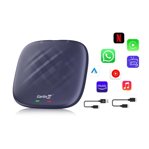 Wired to Wireless Adapter Carplay Tbox S Model Plus Smart Magic Box Car Ai Box 8-Core 4g 64g Wifi GPS Android 13 With Youtube & Netflix