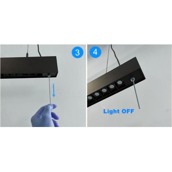 CRI приведенный 82 SMD3030 потолочного освещения IP30 переключателя цепи тяги линейный умный