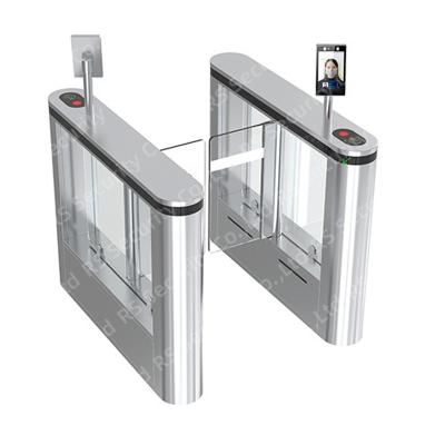 All Places DC Motor Swing Barrier Turnstiles Anti-terrorism Coin Count Wing Door Led Panel