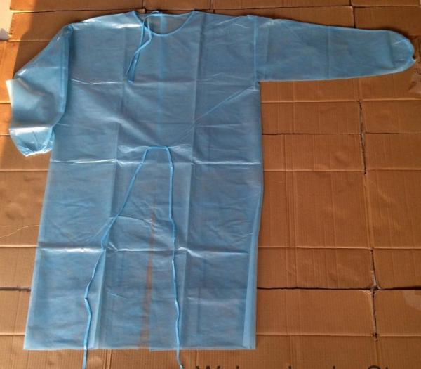 Nonwoven Disposable Medical Exam Gowns With Elastic Cuff S-3XL CE ISO Approved