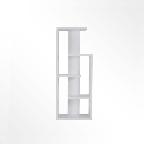 Книжные полки MDF E1 живущей комнаты белые 120cm деревянные угловые